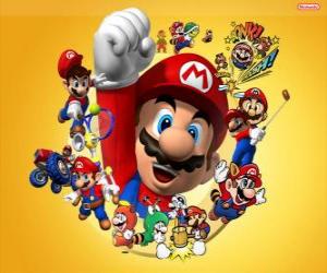yapboz Mario Nintendo dünyada meşhur tesisatçı. Mario Bros